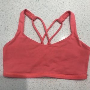 coral lululemon sports bra